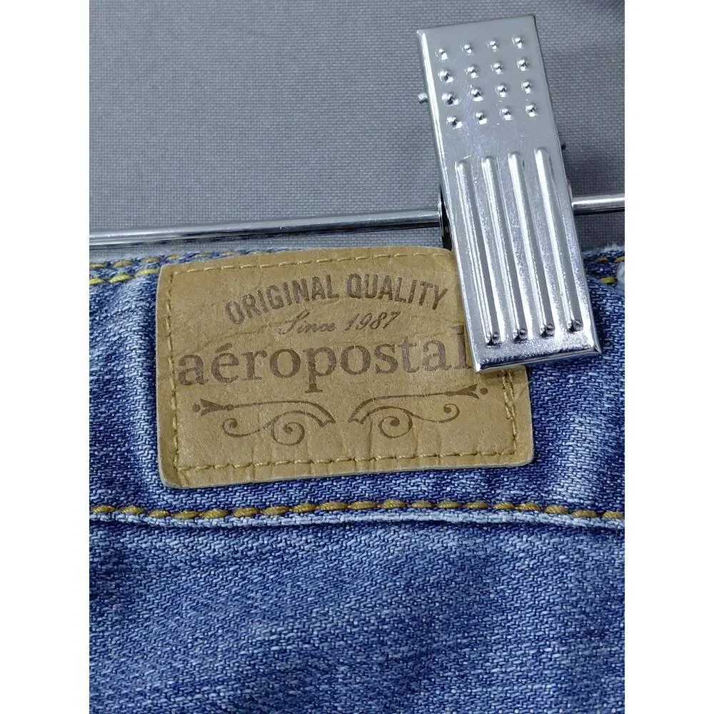 Aeropostale Original Quality Blue Denim Straight Leg Jeans Women Size 5/6